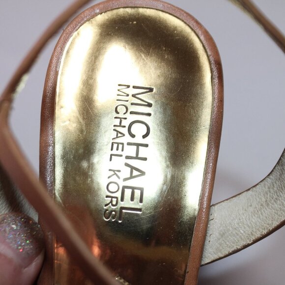 Elegant Tan Platform Sandals - Picture 11 of 12